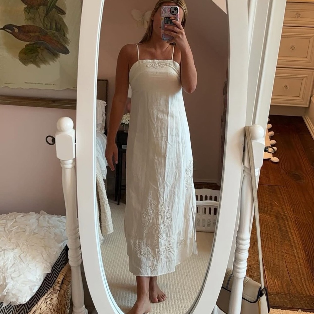 Anna Cate White Maxi Dress